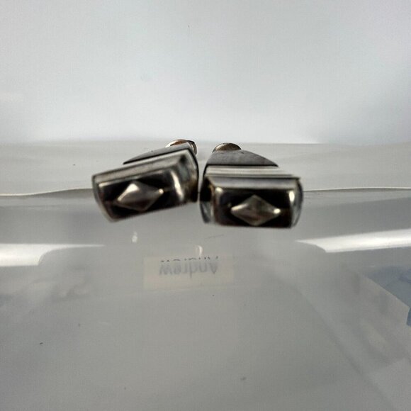 French Paris Silverplate RARE Ebony Two-Piece Carving Set Fork w/ Stand & Knife - Picture 4 of 16